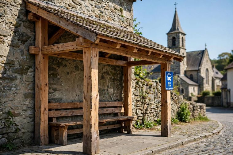 Rustikaler Unterstand